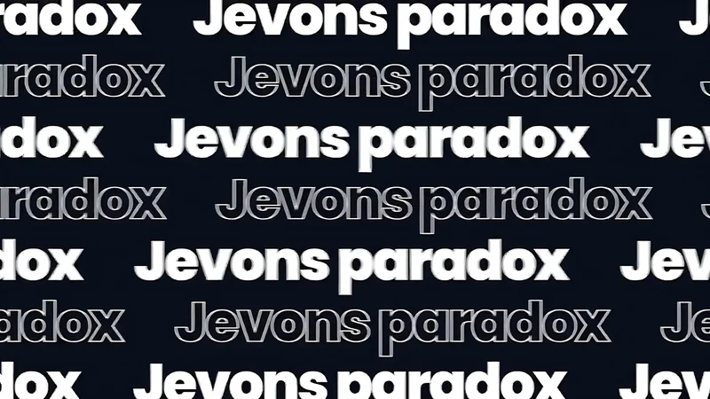 Jevons paradox title repeated across the frame